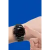 Akıllı Saat Amoled Ekran Metal Ve Deri Kordonlu Uyku ve Sağlık Takibi Titreşimli