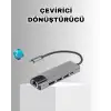 Alüminyum Kasalı MacBook USB-C Hub – 4K HDMI, USB 3.0, SD/TF Kart Girişi, PD Şarj Desteği