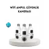 Ampul Tipi WiFi Kamera 2MP Lensli Full HD Görüntü ve Akıllı Hareket Algılama