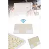 Android ve İOS Uyumlu Bluetooth Klavye Touchpad Slim Kablosuz Wifi Q Klavye