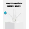 Antenli WiFi Repeater 300m2 Kapsama Alanı WPA3 Güvenlikli