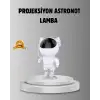 Astronot Galaksi Projeksiyon Lambası Bluetooth Bağlantılı ve Uzaktan Kontrollü