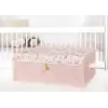 Baby Püsküllü Kapaklı Kutu Düzenleyici Çok Amaçlı Organizer Kutu Baza Boy (pembe) -04249
