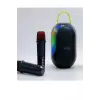 Bluetooth Çift Mikrofonlu Kablosuz Karaoke Rgb Işıklı Yüksek Sesli Müzik 4 Ses Degıstırme