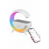 Bluetooth Hoparlör G Şekli Atmosfer Akıllı Rgb Lamba Wireless Kablosuz Şarj