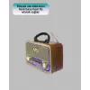 Bluetooth Özellikli Nostalji Radyo 3 Bant FM AM SW
