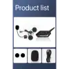 Bt62 Motosiklet Kask Kulaklığı Bluetooth Intercom 2 Intercom Bağlantılı