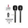 Çift Mikrofonlu Profosyonel Kablosuz Yüksek Kaliteli Ses Kaydı Röportaj Mikrofonu