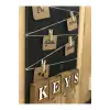 Dekoratif Home Keys Ahşap Resimlik ve Notluk (Kahverengi)