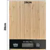 Dijital Lcd Mutfak Tartısı Terazisi 5kg Bambu Desenli