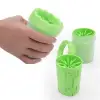 Epilons® Silikon Jel Fırçalı Kedi Köpek Pati Ayak Yıkama Temizleme Kovası (küçük)