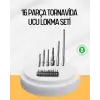 Ergonomik 16 Parça Bits Tornavida Uç ve Adaptör Seti