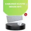 Ergonomik Kablosuz Klavye Mouse Takımı - Tam Boy, Sessiz ve Güvenilir