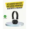 Ergonomik Konforlu Kablosuz Kulak Üstü Bluetooth Kulaklık