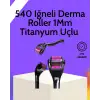 Evde Güvenli Kullanım İçin Titanyum Derma Roller – Siyah Saplı