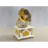 Gramofon Müzik Kutusu Beyaz