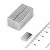 100 Adet 15x10x1.5 mm Köşeli Neodyum Mıknatıs N35 Magnet Dayanıklı Nikel Kaplama