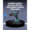 Güçlü Şarjlı Matkap Vidalama Çift Batarya