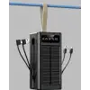 Güneş Panelli Powerbank LED Işıklı Taşınabilir Şarj Cihazı