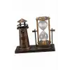 Hediyelik Eşya Retro Ahşap Deniz Feneri Kum Saati Biblo