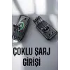 Hızlı Şarj Dijital Göstergeli Powerbankli Çoklu Şarj Özelliği