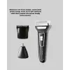 İnsua Erkek Bakım Seti – 3 Başlıklı Şarjlı Tıraş Makinesi, 60 Dakika Kablosuz Kullanım