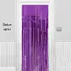 Işıltılı Duvar ve Kapı Perdesi Mor Renk