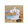 Işıklı Pedallı Dikiş Makinesi Mini Asw1 Beyaz Nakış