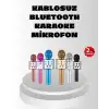 Kablosuz Bluetooth Karaoke Mikrofon  Yankı Efektli