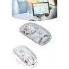 Kablosuz Mouse Fare Şarjlı Bluetooth Wireless Çift Modlu Sessiz