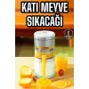 Katı Meyve Sıkacağı Taşınabilir USB Şarjlı Pratik Paslanmaz Çelik Bıçaklı