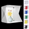 Katlanır Işıklı Fotoğraf Stüdyosu 40x40 Cm 6 Renk Fonlu Ürün Çekimi İçin Uygun Fotoğraf Çekim Kutusu