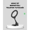 Katlanır Manyetik Araç İçi Telefon Tutucu – 360° Dönebilen, MagSafe Uyumlu, Güçlü Mıknatıslı Tasarım