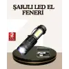 Küçük Boy Şarjlı LED El Feneri Taşınabilir Klipsli