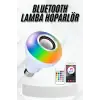Lamba Hoparlör Ampül Görünümlü Renk Değiştirebilen Android ve İOS Uyumlu