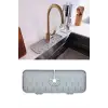 Lavabo İçin Silikon Esnek Mat Musluk Sapı Damlama Tutucu Raf Mutfak Tezgahı Sıçrama Koruma