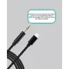Lightning to 3.5mm Aux Ses Dönüştürücü Kablo 1 Metre Stereo Uyumlu
