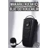 Makaralı Bluetooth Kulaklık Çağrı Cevaplama Kablolu Uzun Pil Ömrü