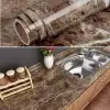 Mermer Desenli Masa Tezgah Mutfak Su Geçirmez Yapışkanlı Folyo Sticker Kahverengi 5x0,6m