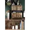 Mermer Desenli Masa Tezgah Mutfak Su Geçirmez Yapışkanlı Folyo Sticker Kahverengi 5x0,6m