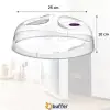 Mikrodalga Fırın Koruyucu Sızdırmaz Gıda Koruyucu Dayanıklı Yiyecek Isıtma Kapağı
