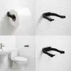 Modern Siyah Tuvalet Kağıtlığı Duvar Tipi Minimal Tasarım Peçetelik