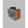 Nostalji Bluetooth Radyo FM AM SW Ahşap Eskitme Tasarım