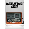 Nostaljik Vintage Radyo Taşınabilir Bluetooth Bağlantılı Hoparlör Radyo