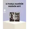 Paslanmaz Çelik Çok Fonksiyonlu 12 Manikür Seti