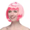 Pembe Renk Peruk Küt Saç
