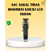 Profesyonel Tıraş Makinesi LCD Ekranlı Turbo Mod ve Güçlü Motor