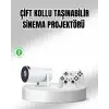 Projeksiyon Cihazı 4K Destekli Kablosuz Bağlantılı Bluetooth 5.0