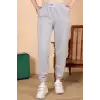 Rahatlığın Şıklığı Tarz Gri Paçası Lastikli Eşofman Altı