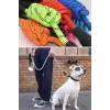 Reflektörlü Fosforlu Köpek Gezdirme Halatı Tasma Kayışı Metal Kancalı 130 Cm
